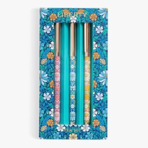 Liberty Moon Flower Pen Set of 3 by Galison