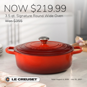 Le Creuset Signature Round Wide Oven