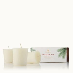 Thymes Frasier Fir Votive Candle Set of 3