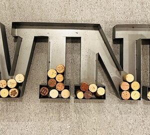 Metal "Wine" Wall Art