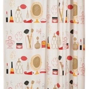 "Powder Room" Shower Curtain by Danica