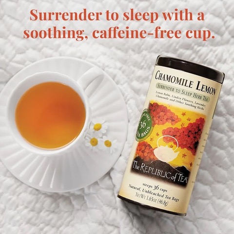 Chamomile Lemon Herbal Tea Bags by Republic of Tea - Image 2