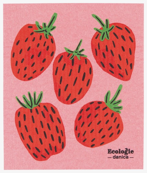 Swedish Sponge Cloth-Berry Sweet by Ecologie Danica - Image 2