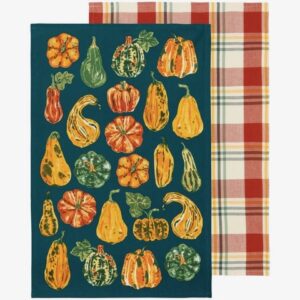 Harvest Gourds Dishtowels (Set of 2)