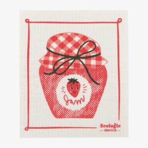 Swedish Sponge Cloth-Strawberry Jam by Ecologie Danica
