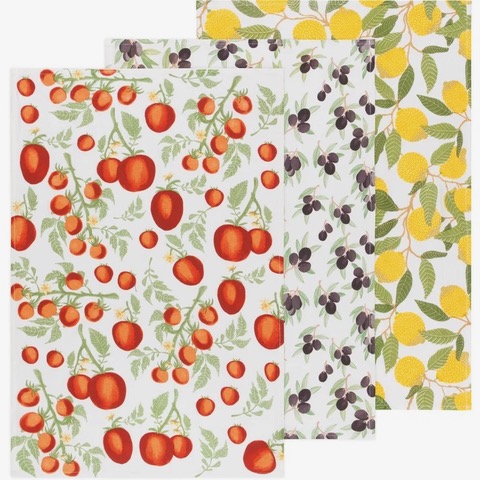 Mediterranean Bakers Flour Sack Towels (Set of 3)