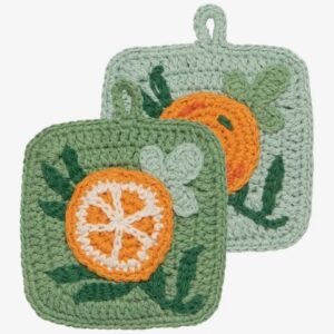 Set of 2 Crochet Sponges-Cedar & Citrus