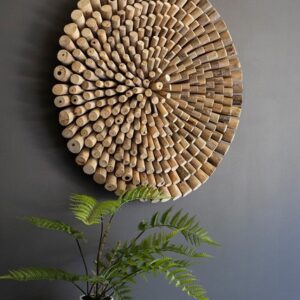 Round Driftwood Wall Art by Kala Lou