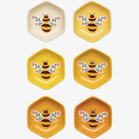 BeeGarden Set of 6 Assorted Pinch Bowls by Danica