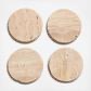 Set of 4 Travertine Coasters by Design Ideas