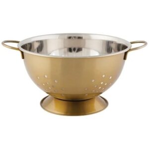 Matte Steel Colander by Danica