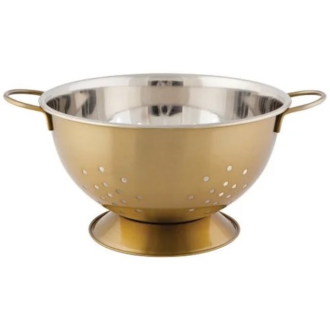 Matte Steel Colander by Danica