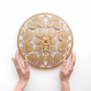"Blossom" Oak Clock