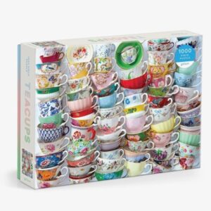 Teacups 1000 piece puzzle by Galison/Julie Ream